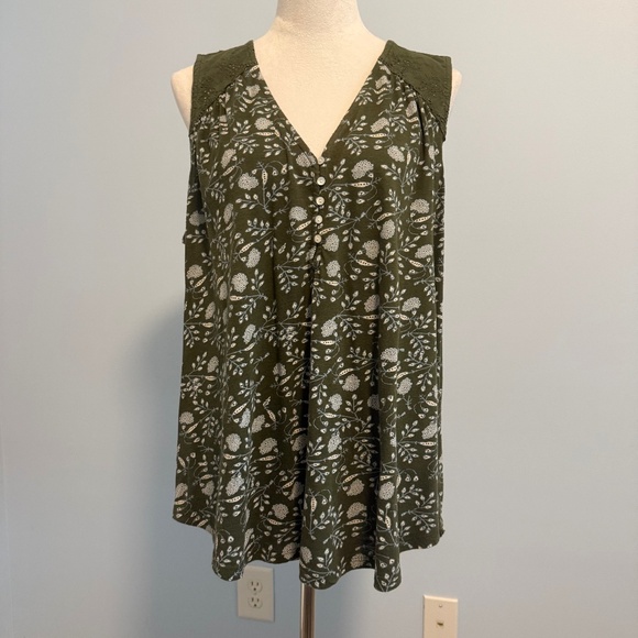 Lucky Brand Women’s Plus Sleeveless Top Size 1X - Picture 1 of 8